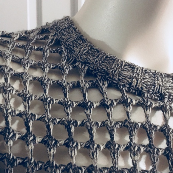 Oversized Crocheted Sweater Peep Thru - Picture 2 of 3